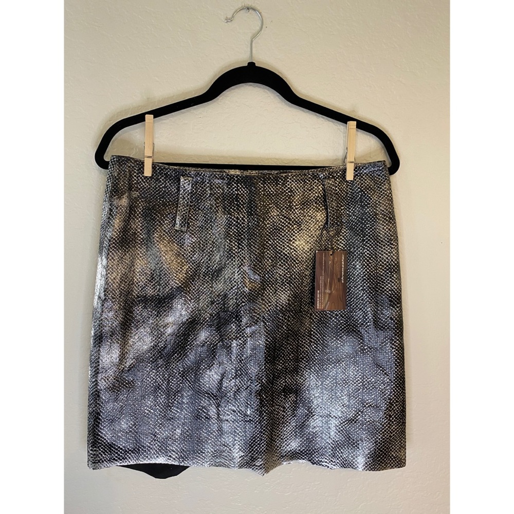NWT vintage raw edge Chromestar skirt - Picture 4 of 7